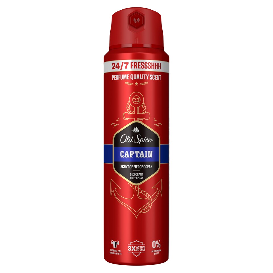 Old Spice Captain Deo Spray Férfiaknak, 200 ml
