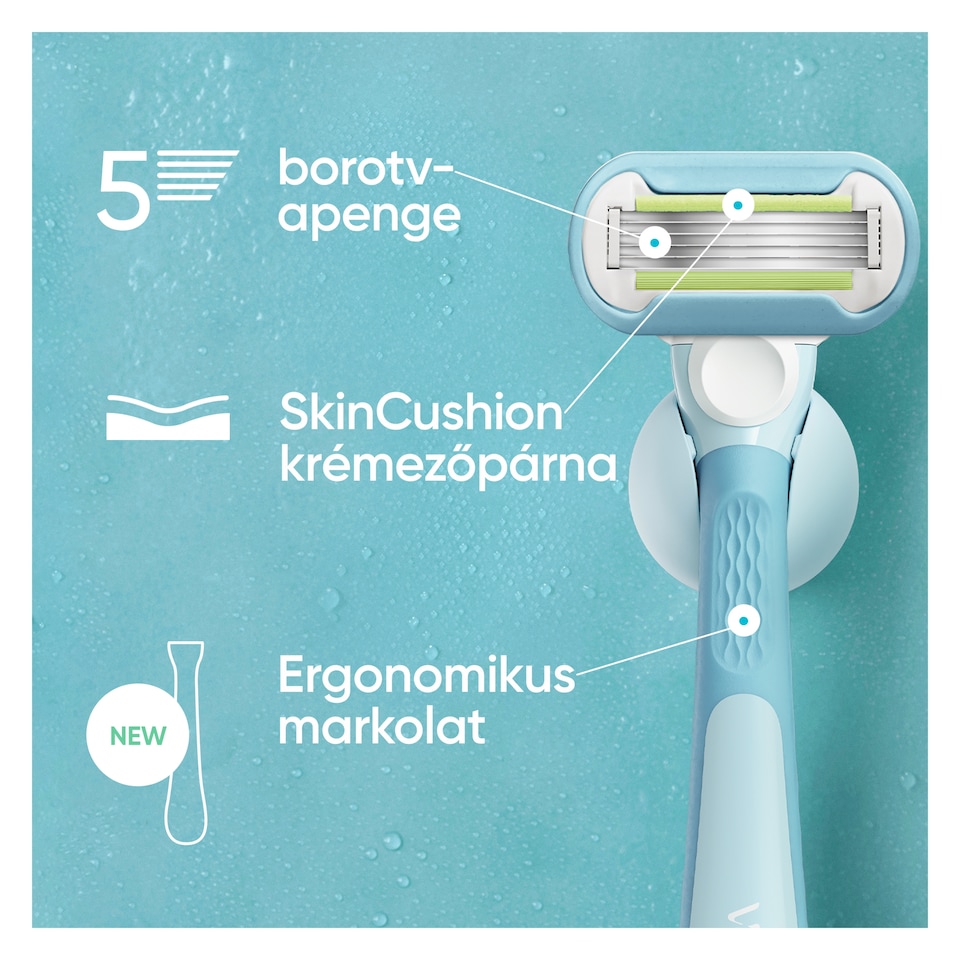 Gillette Venus Extra Smooth Női Borotvabetét, 4 Borotvabetét  1. kép