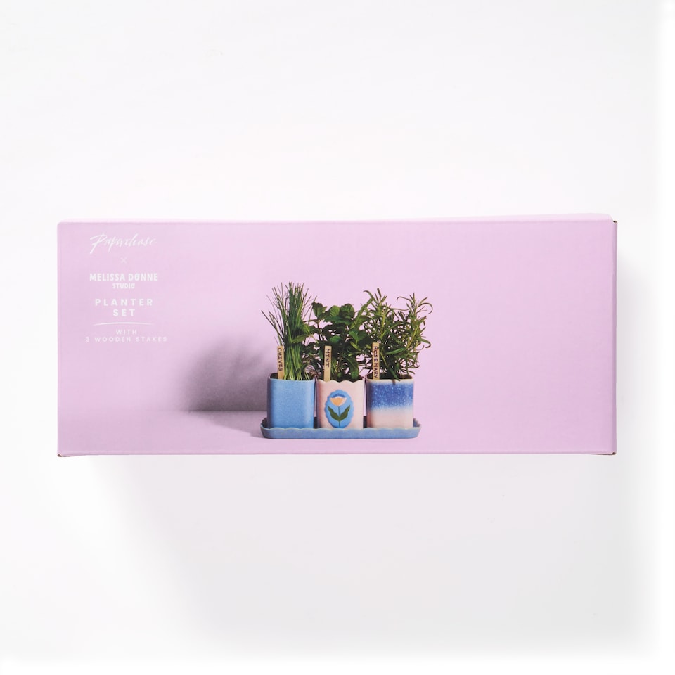 image 1 of Paperchase x Melissa Donne Studio Mother's Day Planter Tray with Picks