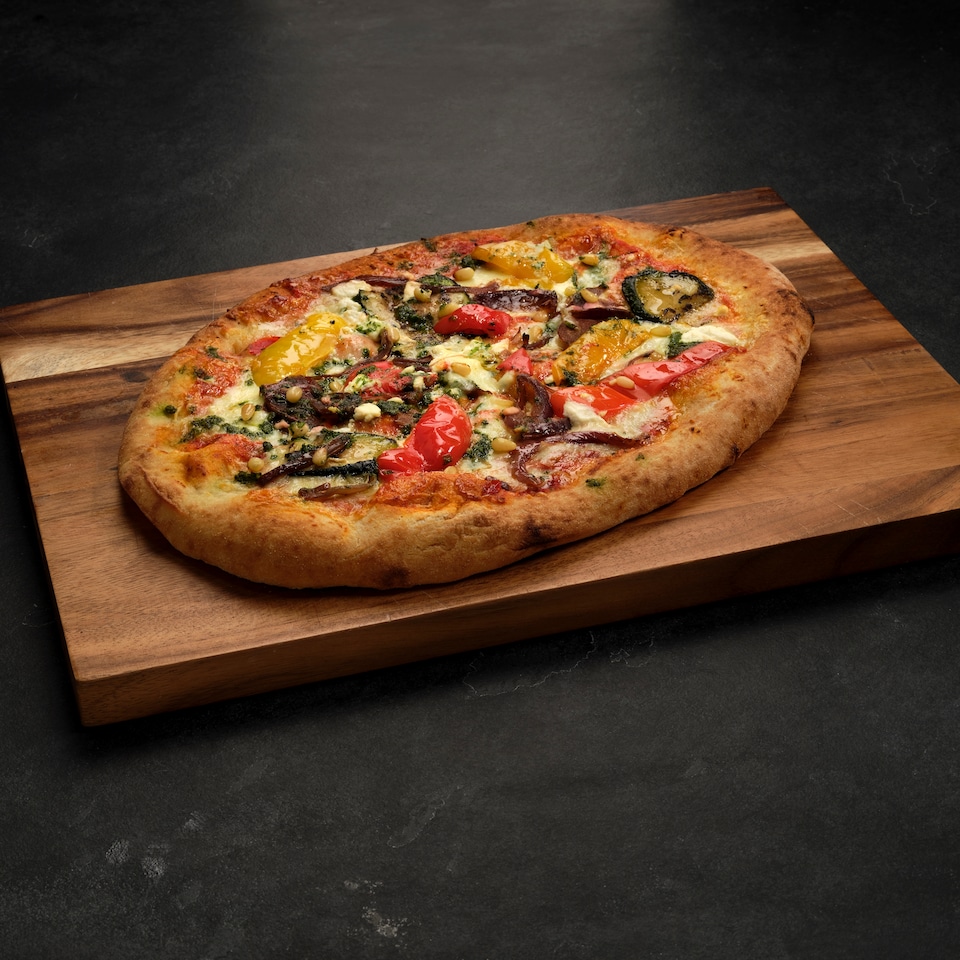image 1 of Tesco Finest La Vegetariana Vegetables Ricotta Pizza 499G