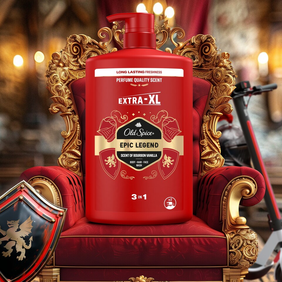 obrázok 1 z Old Spice Epic 3 V 1 Sprchový Gél A Šampón Pre Mužov 1000ml