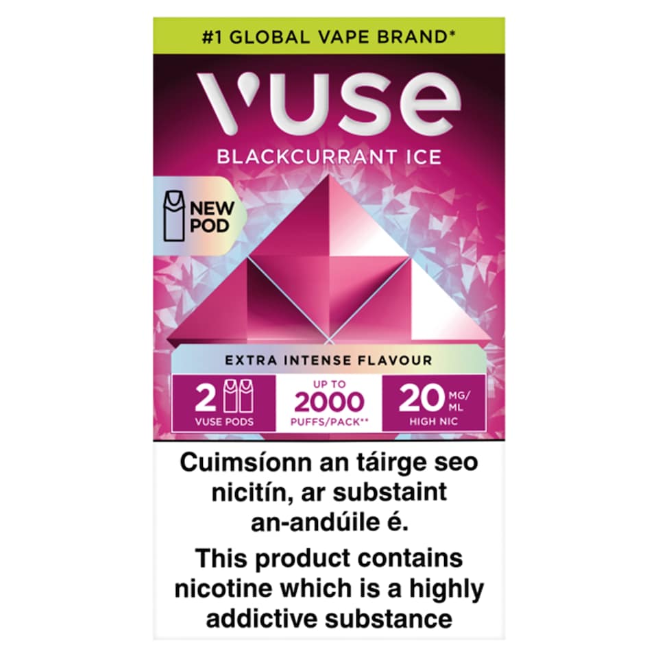 Vuse Pods Blackcurrant Ice 20mg/ml 2 pack