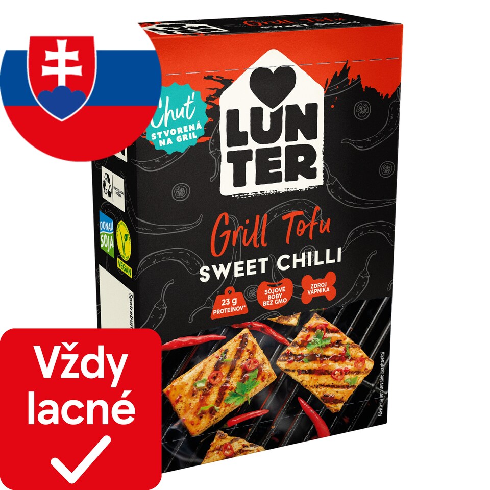 LUNTER Marinované tofu Sweet Chilli 180 g