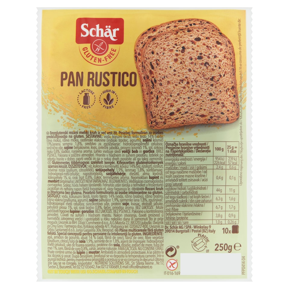 image 1 of Schär Gluten-Free Multi-Seed Sliced Bread 250 g
