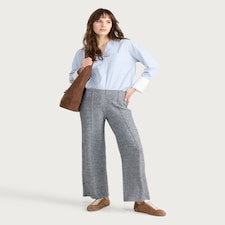 F&F Pleated Wide Leg Co-ord Trousers in Grey