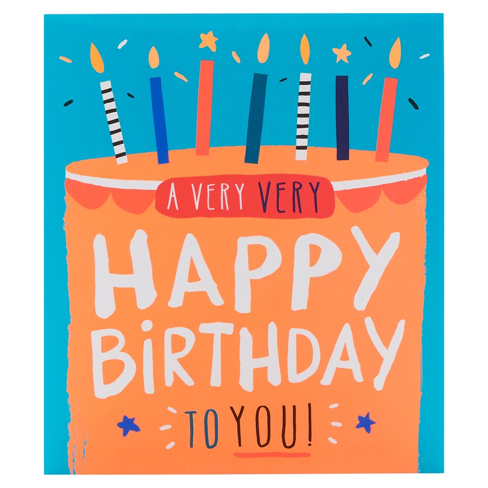 Inkdrops Birthday Card A Very Very Happy Birthday To You!