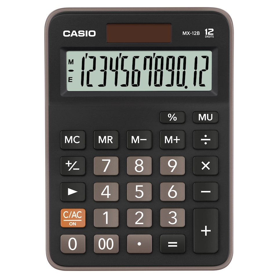 Casio Mx-12 Desk Calculator Black