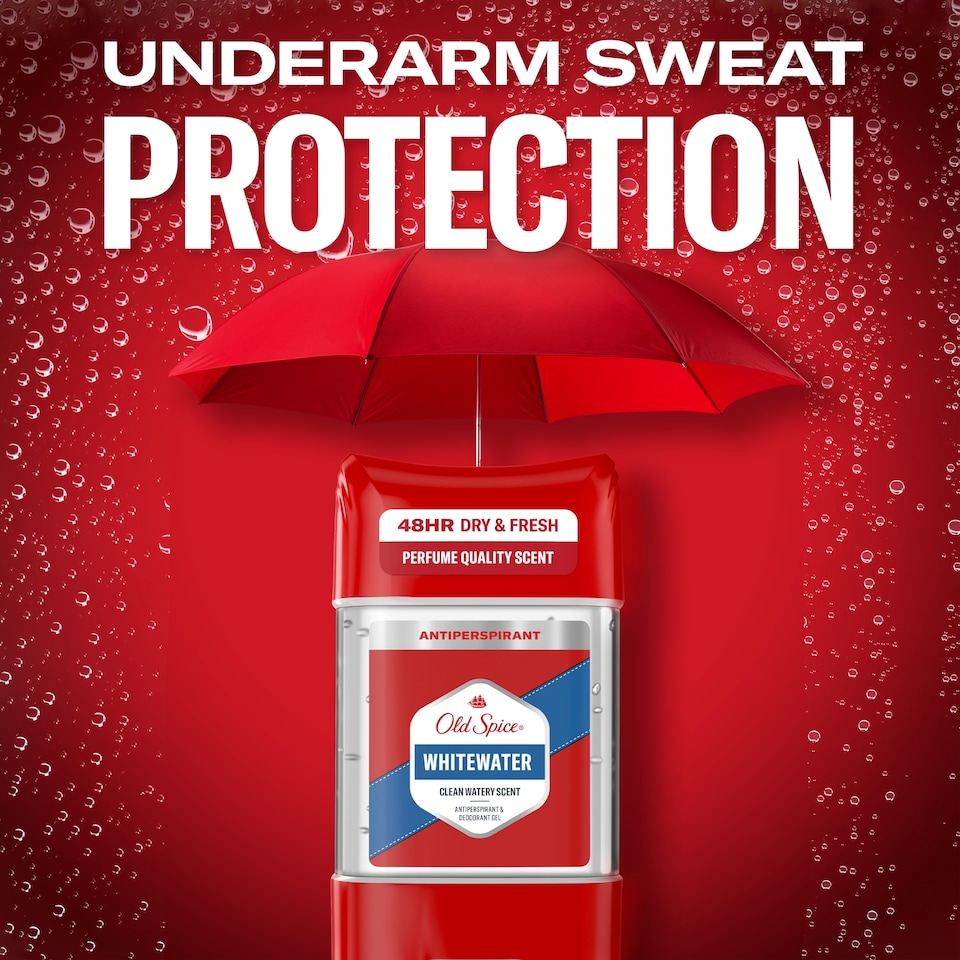 obrázok 1 z Old Spice Whitewater Tuhý Antiperspirant a Dezodorant V Priezračnom Géli 70 ml