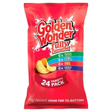 Golden Wonder Classic Assorted Crisps 24X25g