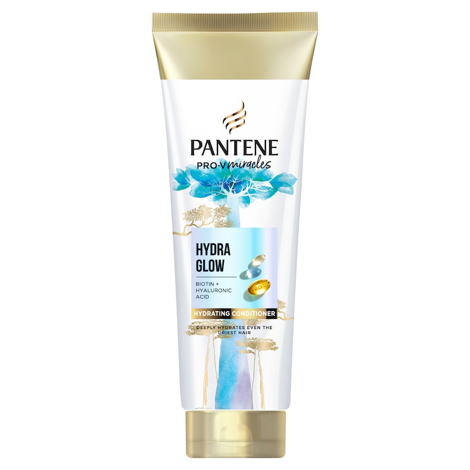 obrázok 1 z Pantene Hydra Glow kondicionér s biotínom 160 ml. Pro V Miracles na suché poškodené vlasy