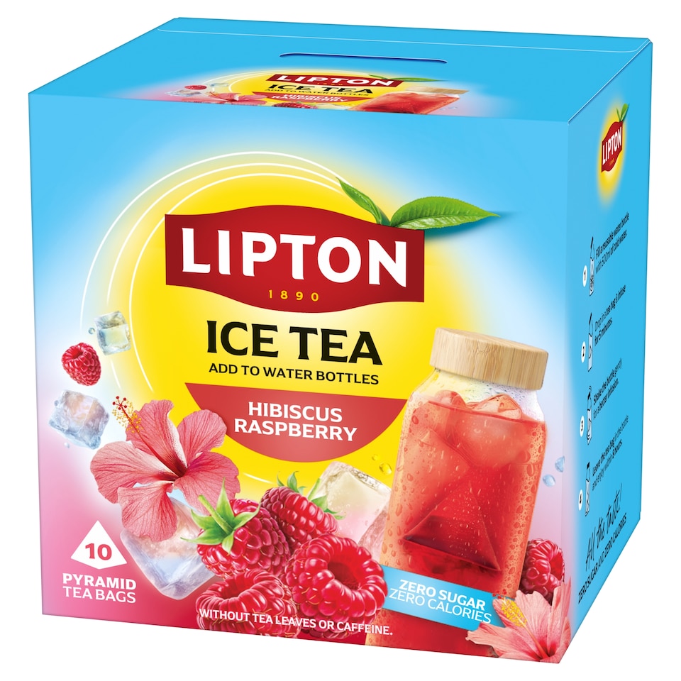 image 1 of LIPTON Ice Tea Hibiscus Raspberry 10 Tea Bags 35g