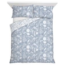 F&F Home Silhouette Floral Duvet Set Double