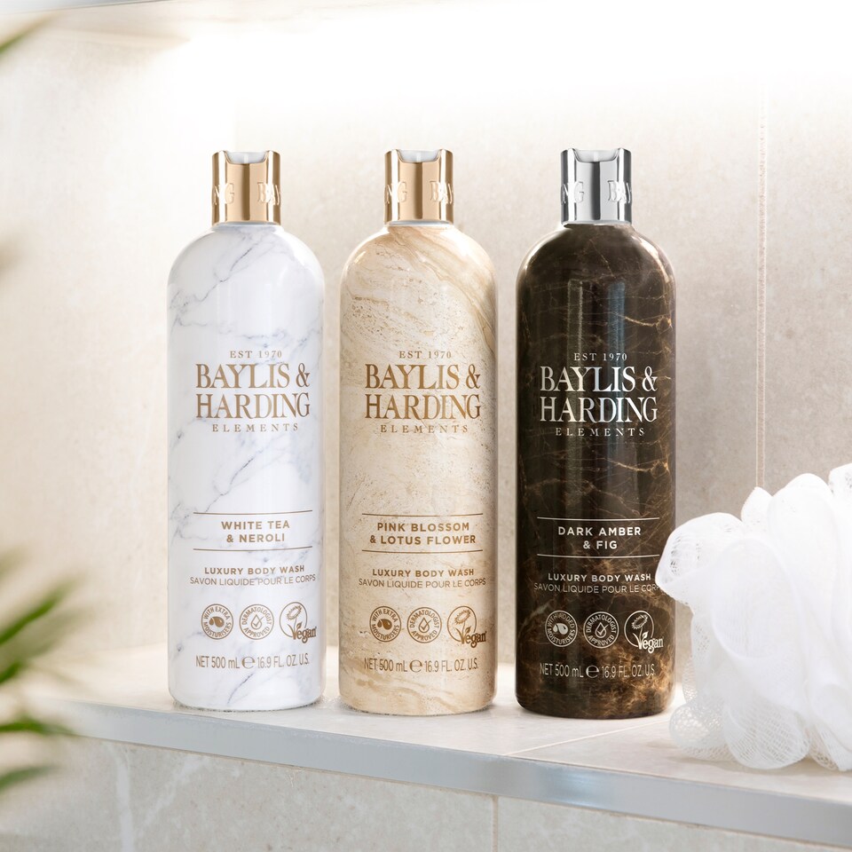 image 1 of Baylis & Harding Elements Luxury Body Wash - White Tea & Neroli 500ml