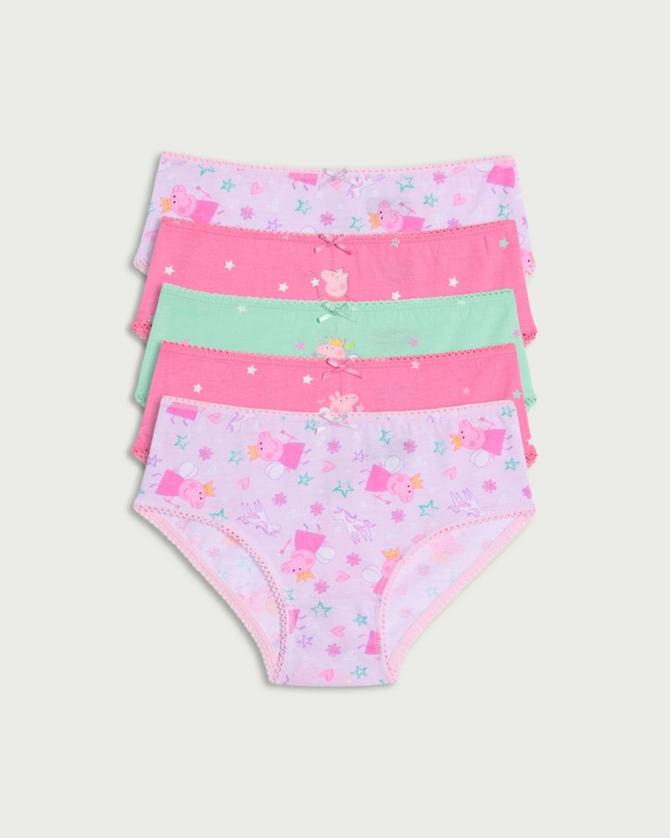 image 1 of Peppa Pig 5-Pack Pure Cotton Briefs in Multi