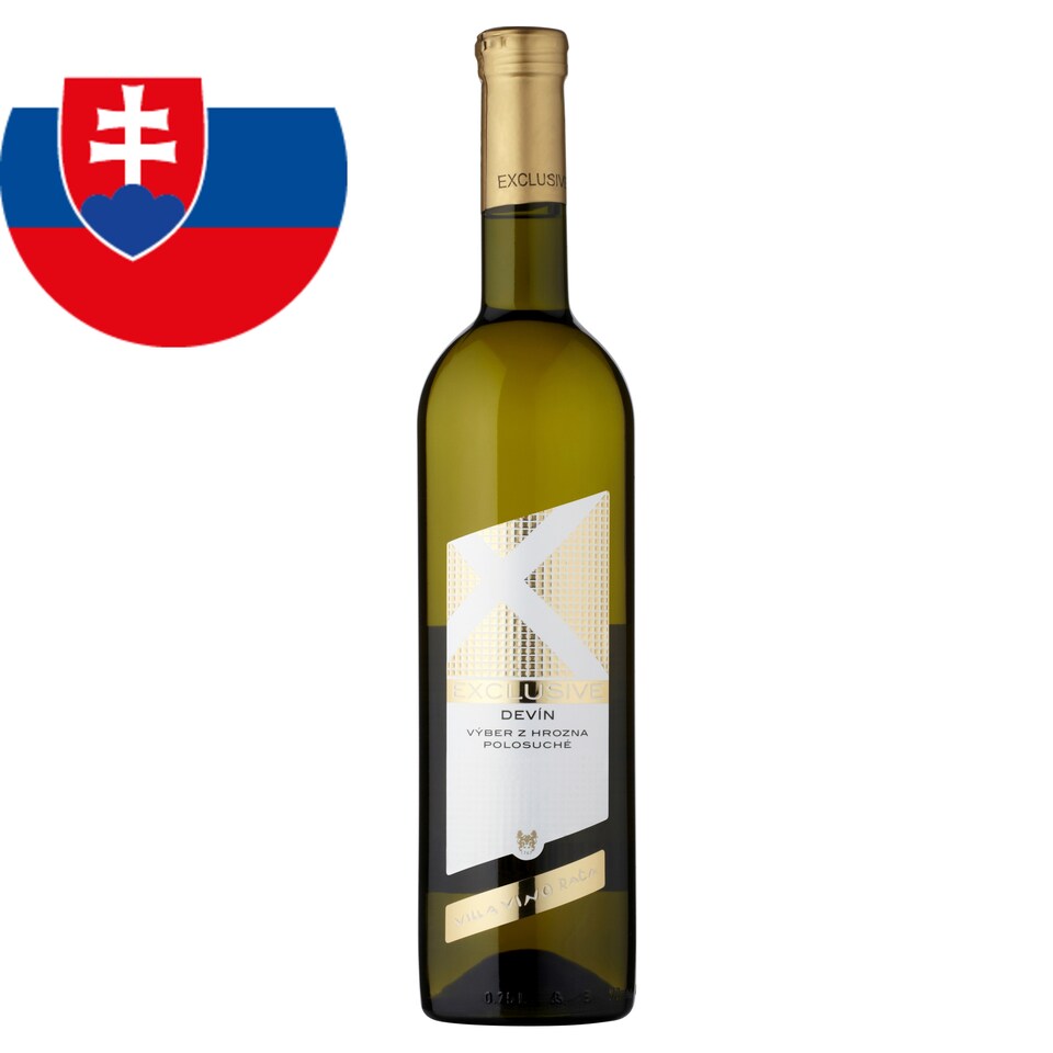 Villa Vino Rača Exclusive Devín akostné víno biele polosuché 0,75 l