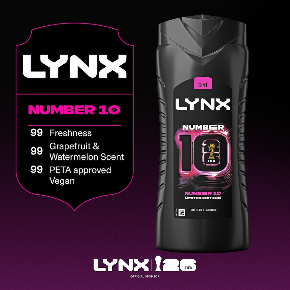 image 1 of Lynx Men Limited Edition Number 10 Shower Gel Body Wash 500ml