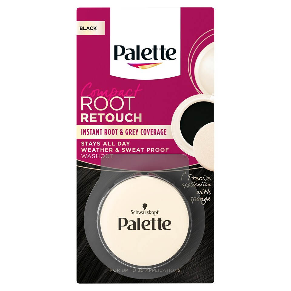 Obrázek 1 pro produkt Palette Compact Root Retouch víceúčelový kompaktní pudr Černý 3g