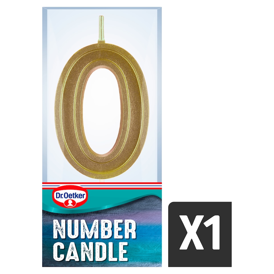 image 1 of Dr. Oetker Number 0 Candle