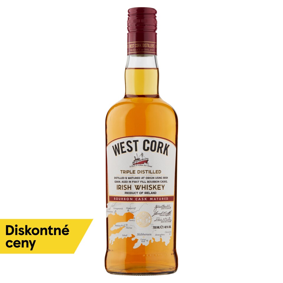West Cork Irish Whiskey 40% 700 ml