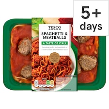Tesco Spaghetti & Meatballs 400G