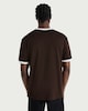 image 3 of F&F Pure Cotton Contrast Trim T-Shirt in Brown
