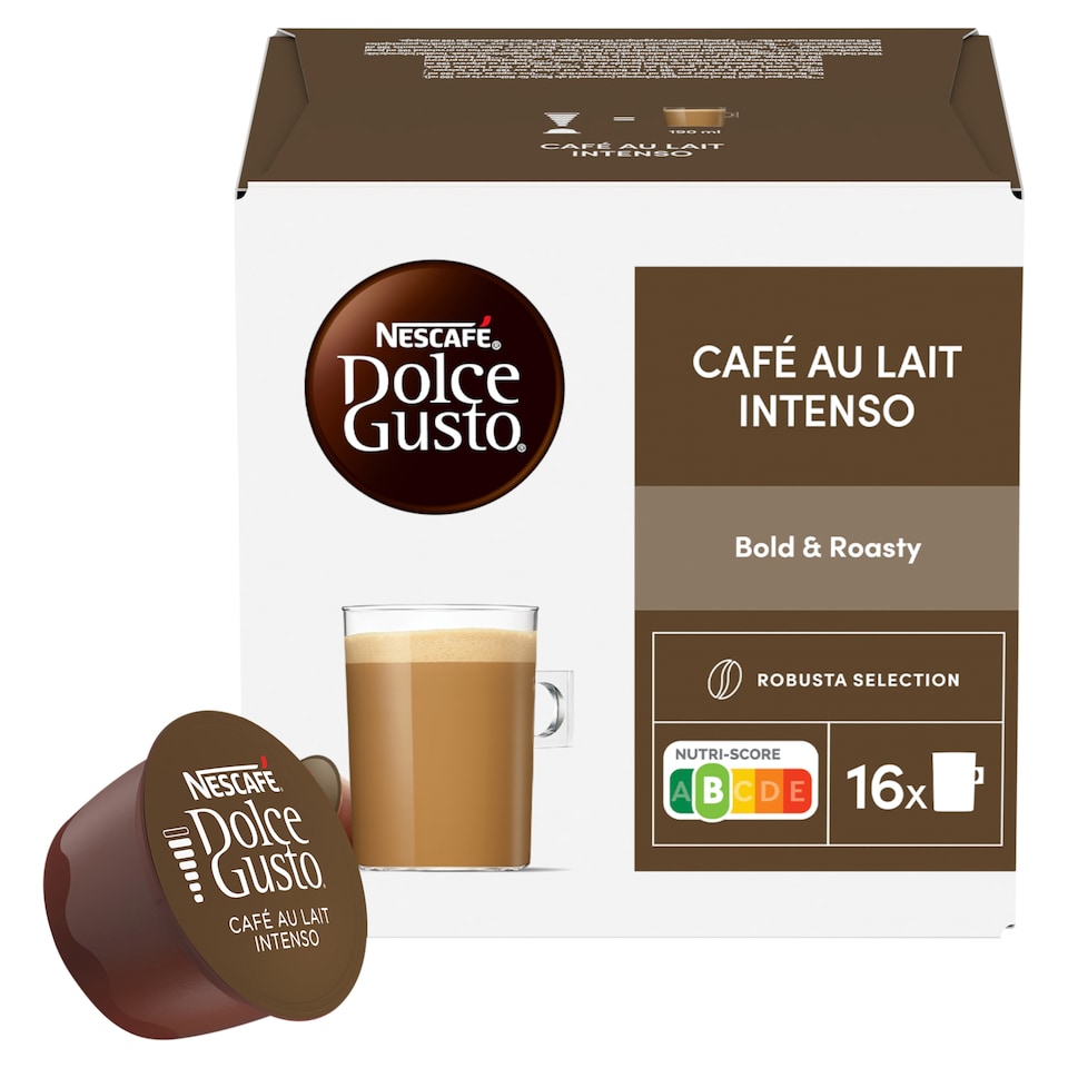 image 1 of NESCAFÉ® Dolce Gusto® Café au Lait Intenso - Capsule Coffee - 16 Capsules in a Pack