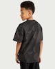image 3 of F&F Boys Pure Cotton Level Up Football Print T-Shirt in Black
