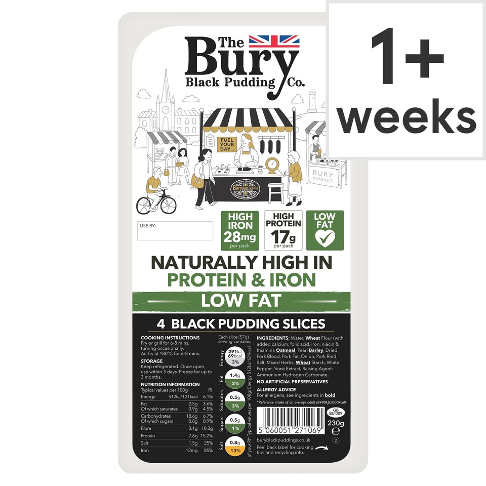 image 1 of Bury Black Pudding 4 Slices 230G