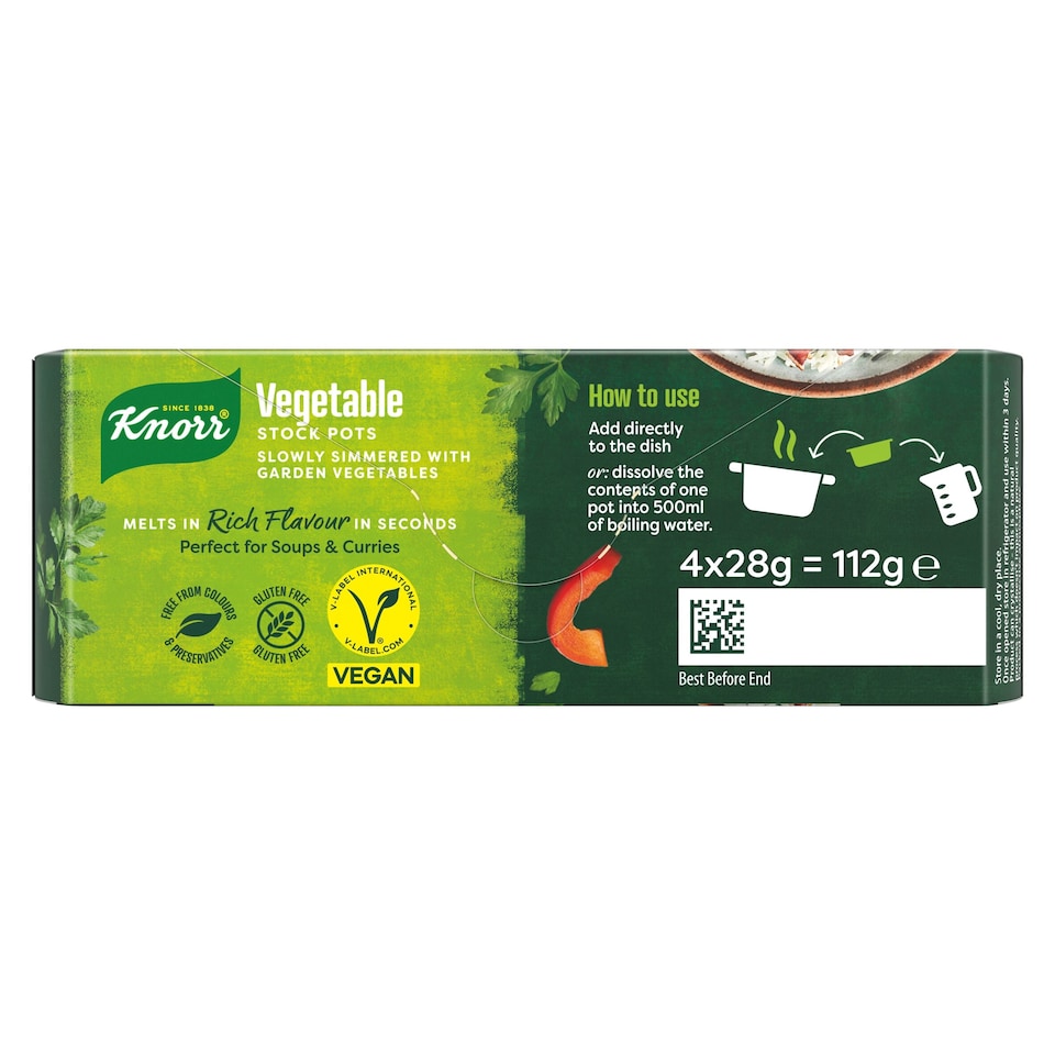 image 1 of Knorr Vegetable Stock Pot 4x28g