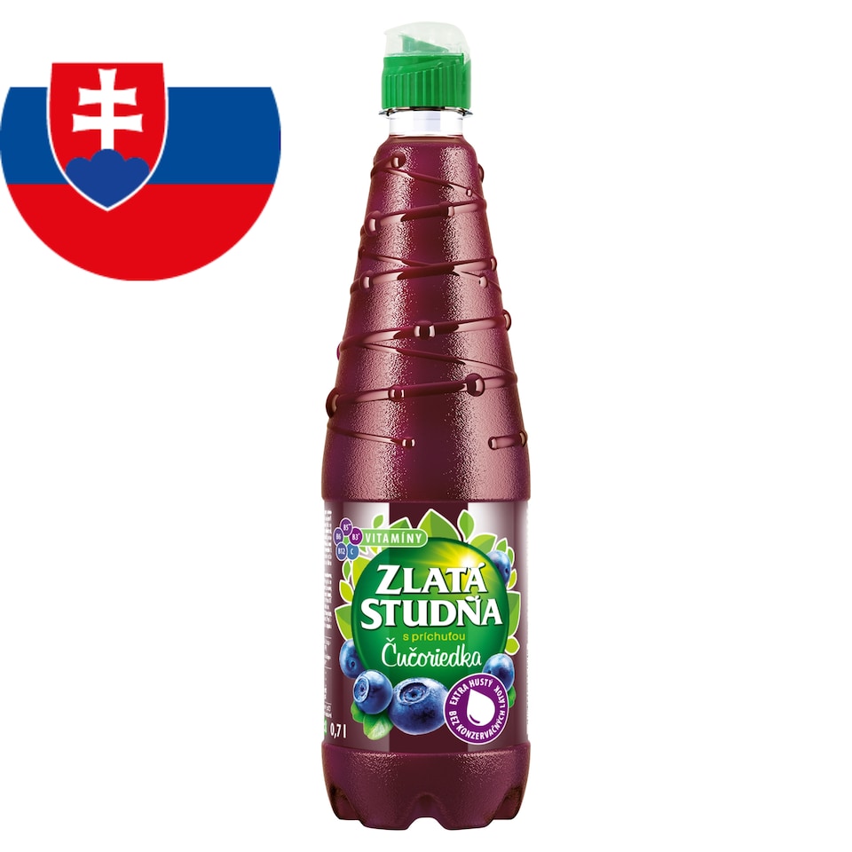 Zlatá Studňa Sirup s príchuťou čučoriedka 0,7 l