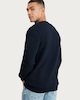 image 3 of F&F Cotton Rich Textured Crew Neck Sweatshirt in Navy
