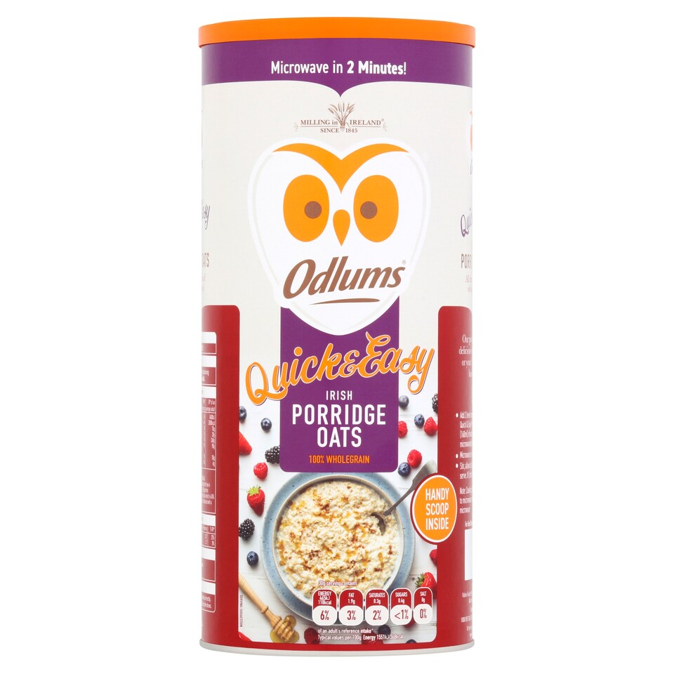 Odlums Quick And Easy Oats Drums 500G