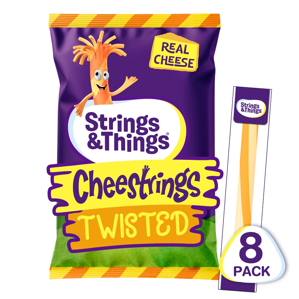 image 1 of Cheestrings Twisted Cheese Snacks 8Pk 160G