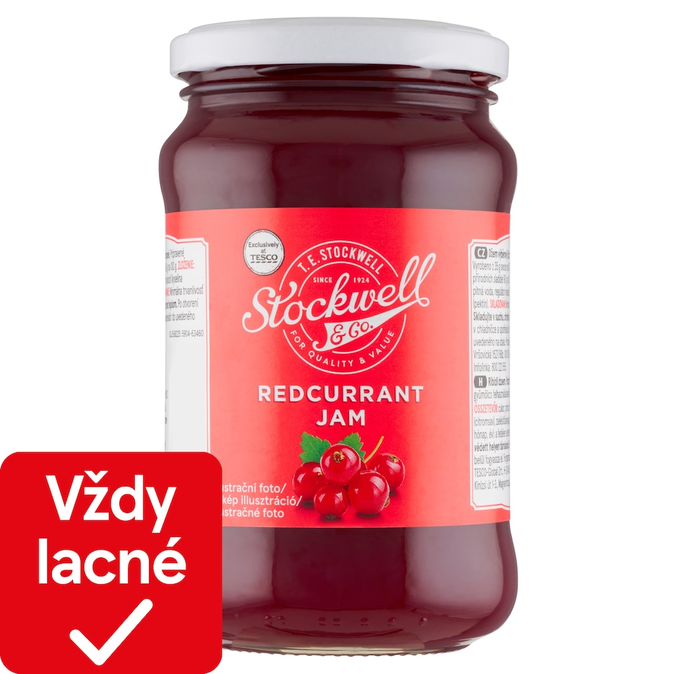 Stockwell & Co. Džem z červených ríbezlí 450 g