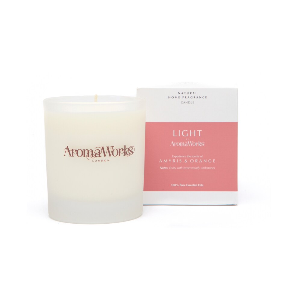 Aromaworks Light Amyris & Orange Candle 220G