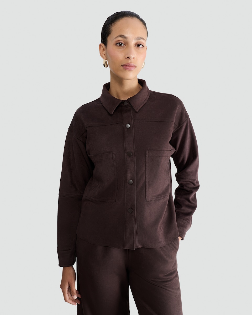 image 1 of F&F Check Cropped Jacket in Black