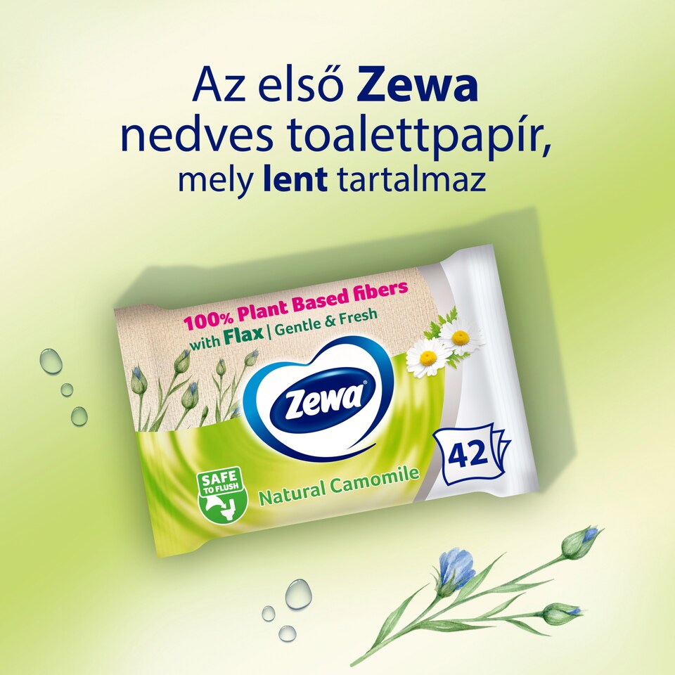 image 1 of Zewa Natural Camomile nedves toalettpapír 42 db