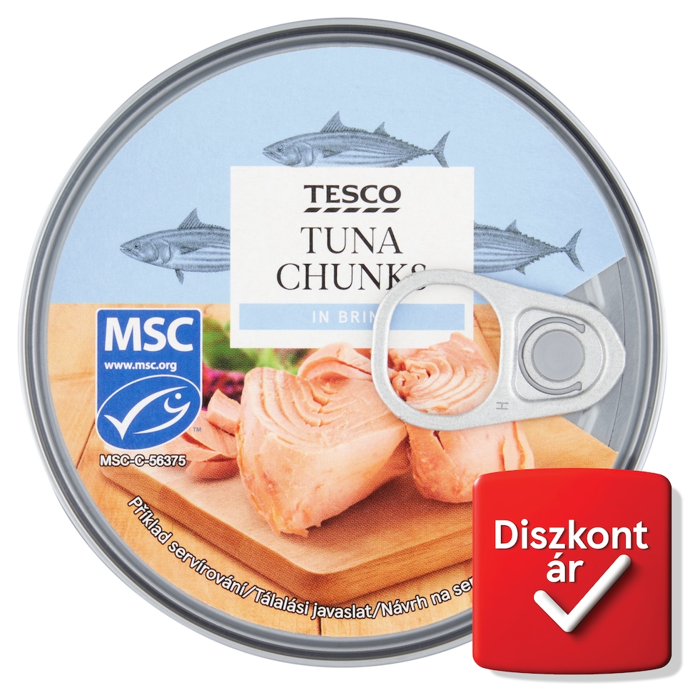 Tesco Tuna Chunks in Brine 185 g