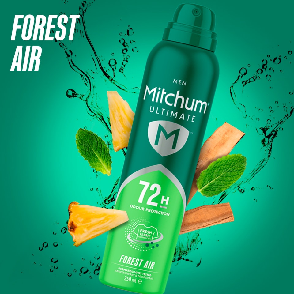 image 1 of Mitchum Men Ultimate 72H Forest Air Anti Perspirant & Deodorant 250ml