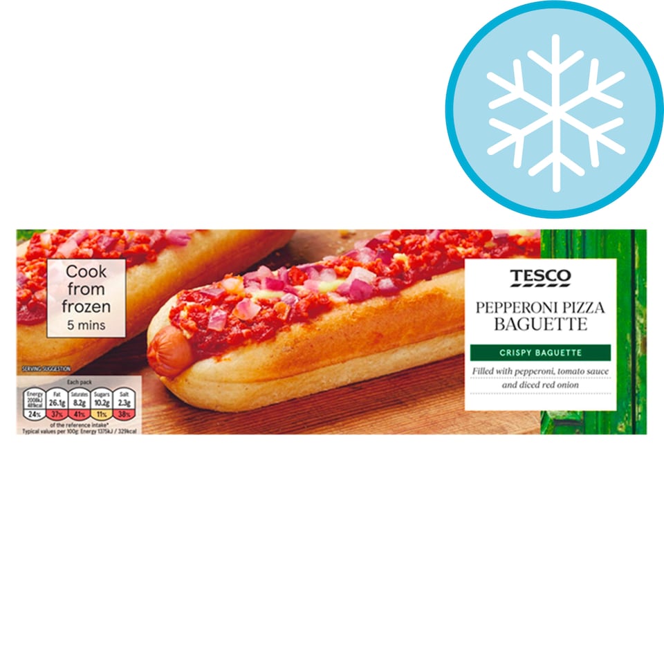 Tesco Pepperoni Pizza Baguette 149g