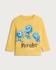 image 4 of Who's In Your Book? Monster Long Sleeved Top in Yellow