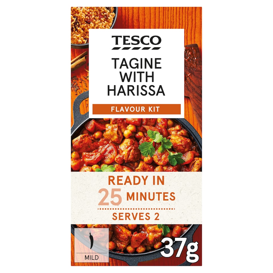 Tesco Tagine With Harissa Flavour Kit 37g