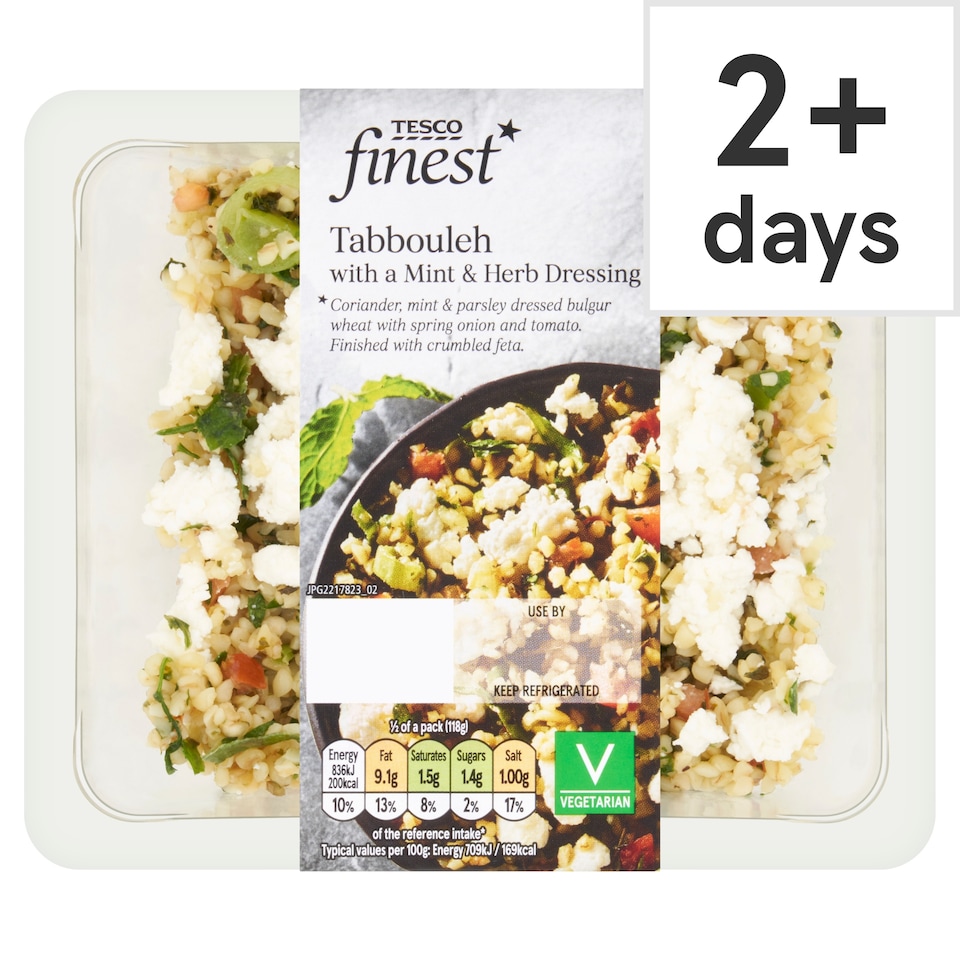 Tesco Finest Tabbouleh with Mint & Herb Dressing 235g