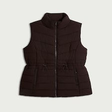 F&F Padded Zip Up Shower Resistant Gilet in Brown