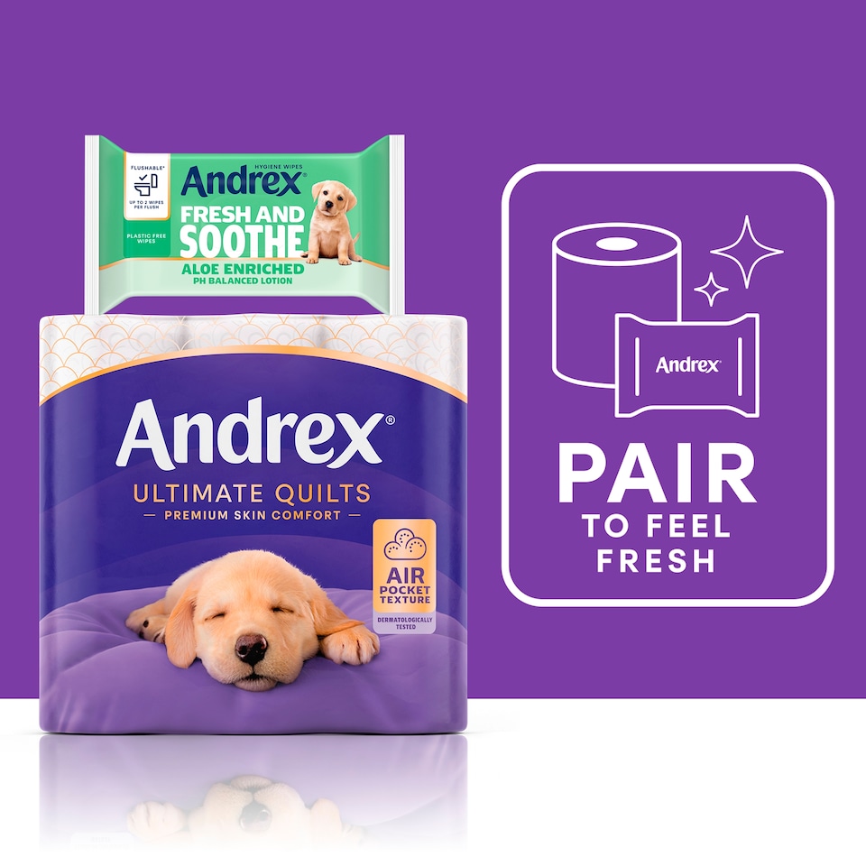 image 1 of Andrex Ultimate Quilts Toilet Tissue 24 Rolls