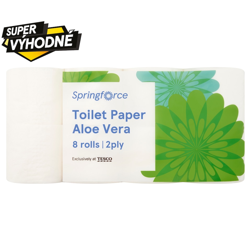 Springforce Toaletní papír s vůní aloe vera 2 vrstvy 8 rolí