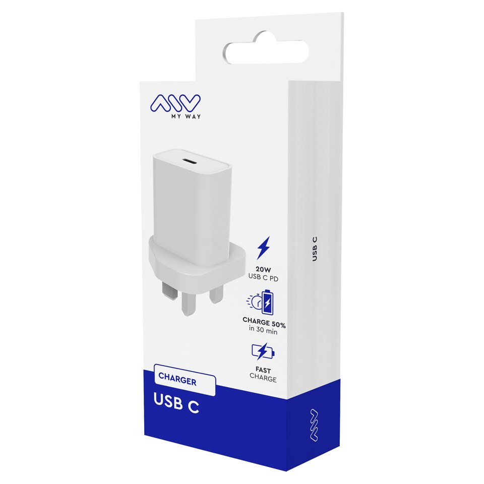 Myway Wall Charger Pd 20W White