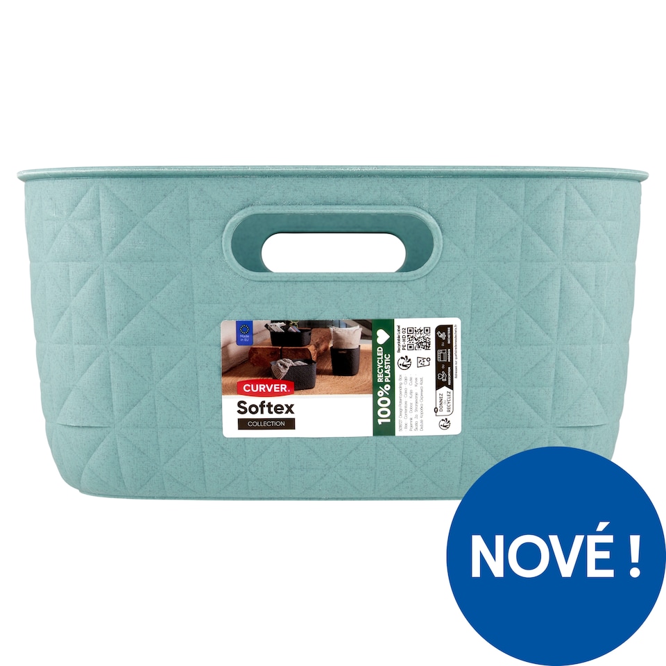 Curver Softex Teal Blue box pro uchovávání 38 x 28,2 x 14,2 cm