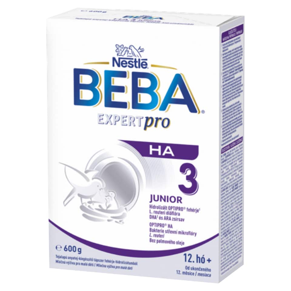 Beba ExpertPro HA 3 Junior tejalapú anyatej-kiegészítő tápszer 12. hó+ 600 g  1. kép