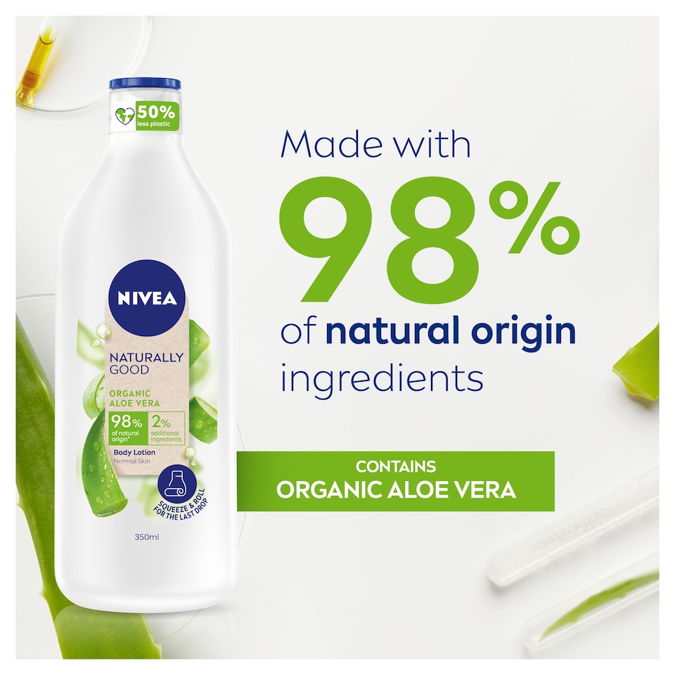 image 1 of Nivea Naturally Good Organic Aloe Vera Body Lotion 350Ml
